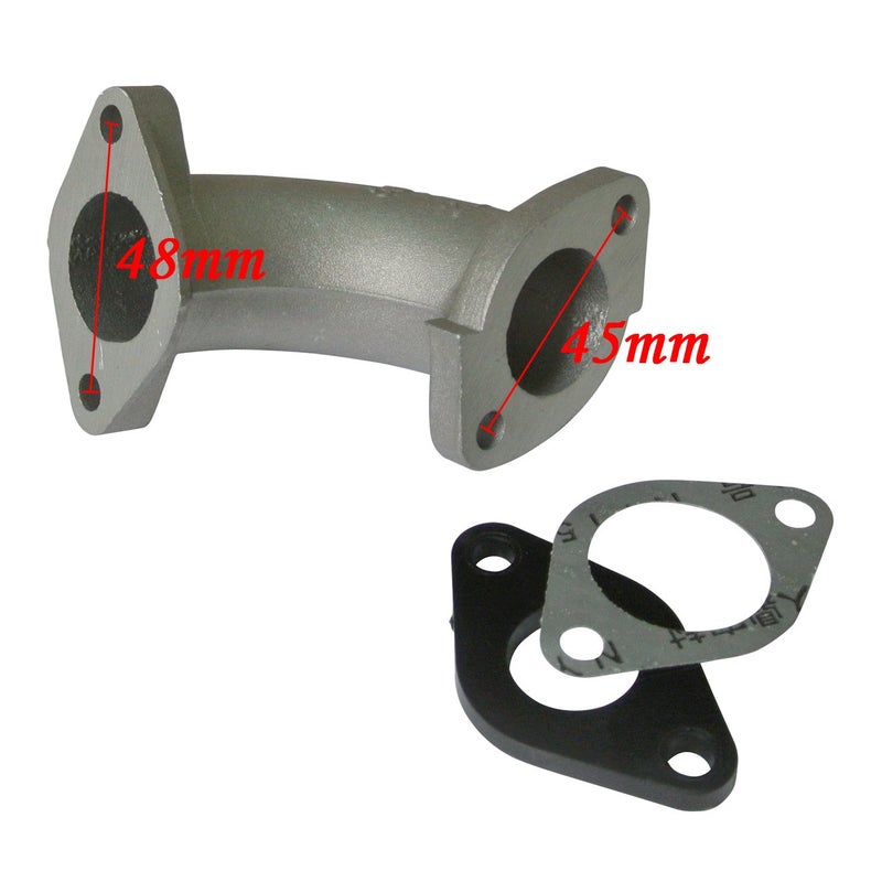 XEEQKLHW Mingdun Intake Manifold Pipe With Gaskets Screws For 110cc 125cc 140cc Dirt Pit Bike Go Kart Quad - Image 4